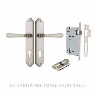 IVER 14874KENTR60KK COPENHAGEN KEY-KEY ENTRANCE LOCK KITSET SHOULDERED PLATE SATIN NICKEL