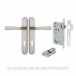 IVER 14876KENTR60KK COPENHAGEN KEY-KEY ENTRANCE LOCK KITSET OVAL PLATE SATIN NICKEL