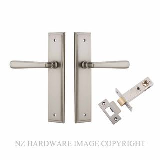IVER 14878KPASS60 COPENHAGEN PASSAGE LATCH KITSET STEPPED PLATE SATIN NICKEL
