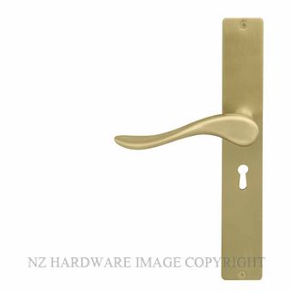 WINDSOR 8194L MSB HAVEN SQUARE LONGPLATE STD KEYHOLE MATT SATIN BRASS