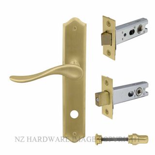 WINDSOR 8253 MSB HAVEN TRADITIONAL PRIVACY KITSET MATT SATIN BRASS