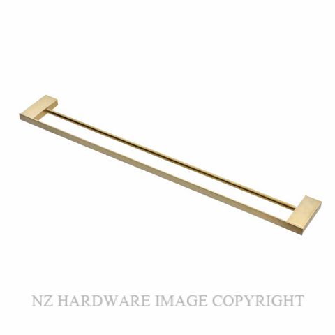 HEIRLOOM TEDTR800BB TEKA TOWEL RAIL DBL 800MM BRUSHED BRASS