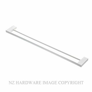 Matt white towel online rail