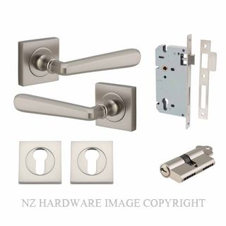 IVER 21199KENTR60KK COPENHAGEN KEY-KEY ENTRANCE LOCK KITSET SQUARE ROSE SATIN NICKEL