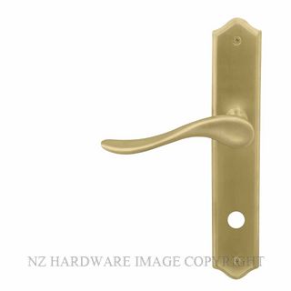 WINDSOR 8169 P85 MSB HAVEN TRADITIONAL LONGPLATE P85 PRIVACY HANDLES MATT SATIN BRASS