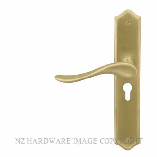 WINDSOR 8169 E48 MSB HAVEN TRADITIONAL LONGPLATE E48 EURO MATT SATIN BRASS