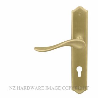 WINDSOR 8169 E85 MSB HAVEN TRADITIONAL LONGPLATE E85 EURO MATT SATIN BRASS