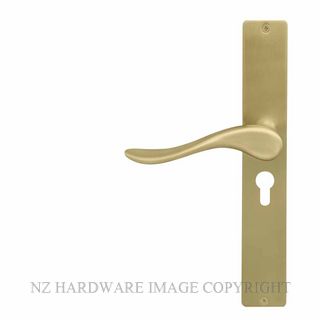 WINDSOR 8194 E48 MSB HAVEN SQUARE LONGPLATE E48 KEYHOLE MATT SATIN BRASS