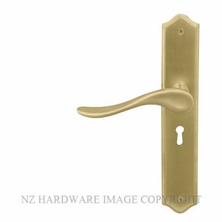 WINDSOR 8169L MSB HAVEN TRADITIONAL LONGPLATE STD KEYHOLE MATT SATIN BRASS