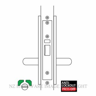 LOCKWOOD 5784LFSS PASSAGE LATCH 30MM