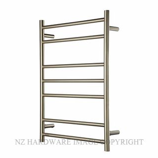 HEIRLOOM WG825BB GENESIS HEATED TOWEL RAIL BRUSHED BRASS