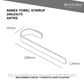 HEIRLOOM ANTRS ANNEX TOWEL STIRRUP CHROME PLATE