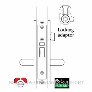 LOCKWOOD 3784-TALFSS - 5784-TALFSS COMBINATION LOCK SATIN STAINLESS