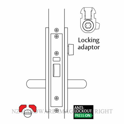 LOCKWOOD 3784-TALFSS - 5784-TALFSS COMBINATION LOCK SATIN STAINLESS