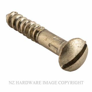 TRADCO SCSB19 - SCSB25 SLOT HEAD SCREWS SATIN BRASS