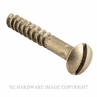 TRADCO SCSB25 SC DOMED HEAD SCREW 6 GAUGE SATIN BRASS