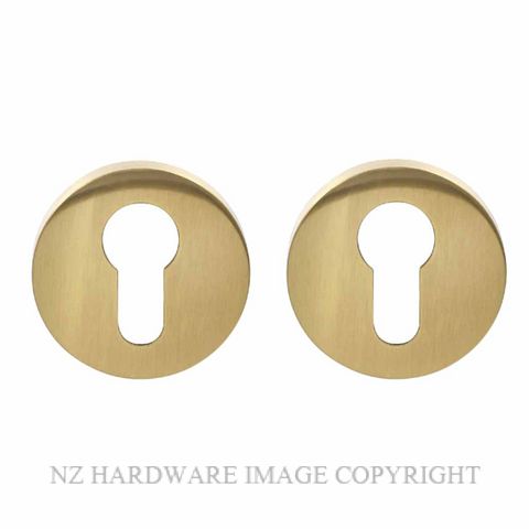 GROEL BRSR8ESC EURO CYLINDER ESCUTCHEONS SATIN BRASS