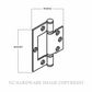 MILES NELSON 981071FFBSS 100X70MM HINGE SATIN STAINLESS