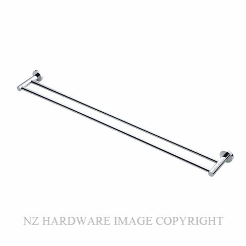 HEIRLOOM AUDTR800 AURA TOWEL RAIL DBL 800MM CHROME PLATE