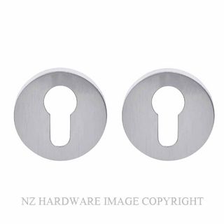 GROEL BSCR8ESC EURO CYLINDER ESCUTCHEONS SATIN CHROME