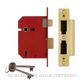 UNION UY2201-PL-3.00 5 LEVER MORTICE LOCK POLISHED BRASS