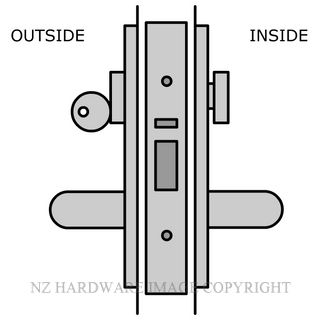 LEGGE 991 C21 ENTRY LOCKSET 60MM STANDARD SATIN CHROME