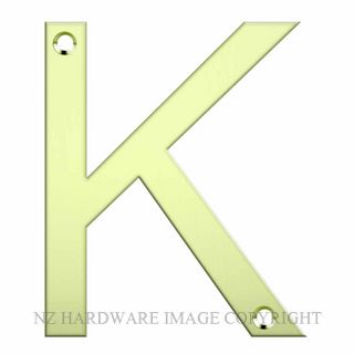JAECO LAS-K-PB  LASER CUT LETTER 80MM POLISHED BRASS