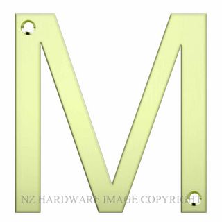 JAECO LAS-M-PB  LASER CUT LETTER 80MM POLISHED BRASS