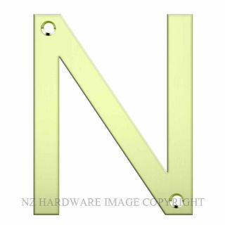 JAECO LAS-N-PB  LASER CUT LETTER 80MM POLISHED BRASS