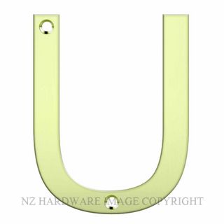 JAECO LAS-U-PB  LASER CUT LETTER 80MM POLISHED BRASS