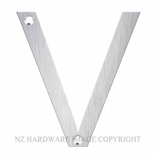 JAECO LAS-V LASER CUT LETTER 80MM SATIN STAINLESS