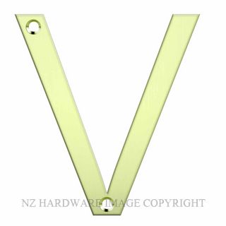 JAECO LAS-V-PB  LASER CUT LETTER 80MM POLISHED BRASS