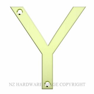 JAECO LAS-Y-PB  LASER CUT LETTER 80MM POLISHED BRASS