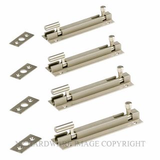 JAECO NB32-150STN 150MMX32MM NECKED BOLTS SATIN NICKEL