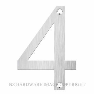 JAECO LAS-4 LASER CUT NUMERAL 80MM SATIN STAINLESS