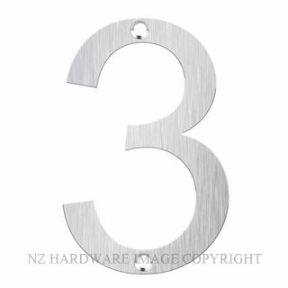 JAECO LAS-3 LASER CUT NUMERAL 80MM SATIN STAINLESS