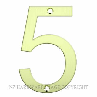 JAECO LAS-5 LASER CUT NUMERAL 80MM POLISHED BRASS