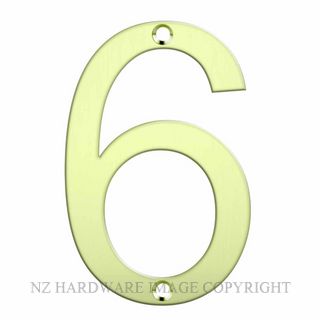 JAECO LAS-6 LASER CUT NUMERAL 80MM POLISHED BRASS