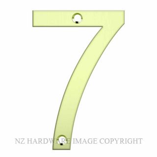 JAECO LAS-7 LASER CUT NUMERAL 80MM POLISHED BRASS