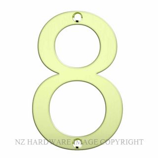 JAECO LAS-8 LASER CUT NUMERAL 80MM POLISHED BRASS