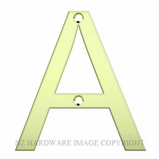 JAECO LAS-A-PB  LASER CUT LETTER 80MM POLISHED BRASS