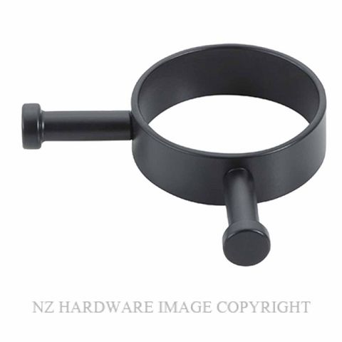 HEIRLOOM HEIKO WHSPRHN POLE ROBE HOOK (NOIR) MATT BLACK