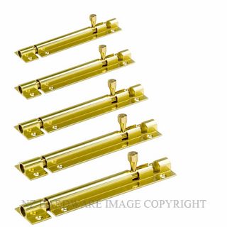 JAECO SB32-150PB 150MMX32MM SOCKET BOLTS POLISHED BRASS