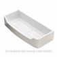 HEIRLOOM BRAYDEN BWSPW WALL SHELF STAINLESS-WHITE