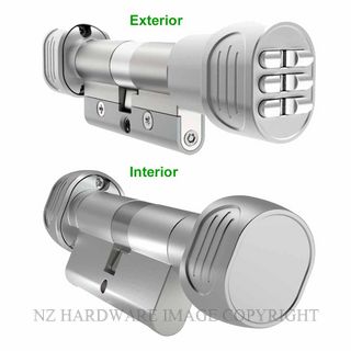 DORIC BL MSEPEC70SC 70MM DIGITAL & PLAIN EURO CYLINDER SATIN CHROME