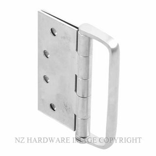 HENDERSON H100X100DHSS TIMBAFOLD DOOR HINGE HANDLE SATIN STAINLESS