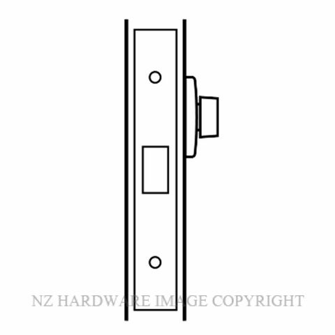 LOCKWOOD 3571 EXIT DOOR DEADBOLT SATIN CHROME