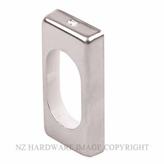 LOCKWOOD 570E OVAL CYLINDER ESCUTCHEON SATIN CHROME