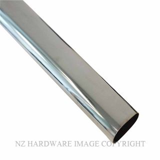 MILES NELSON 023CP151200 OVAL TUBE 15 X 1200MM CHROME PLATE