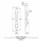 YALE P3514 SURFACE MOUNT FLUSH BOLTS